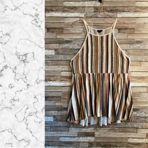 Torrid Super Soft Smocked High Neck Babydoll Top Size 2